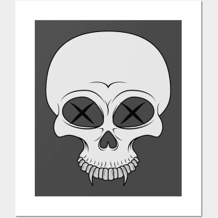 kaws skull Posters and Art